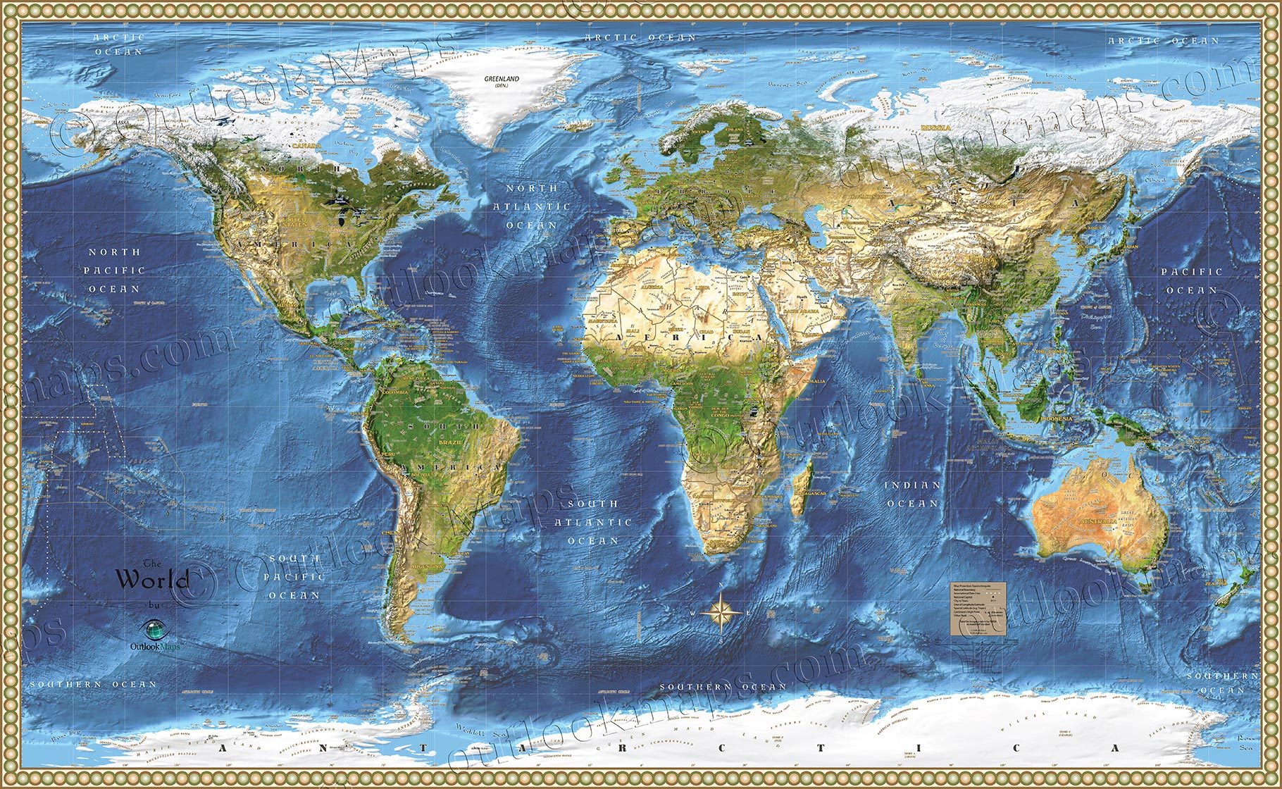 Zoom World Map With Countries
